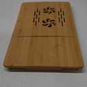 SONGMICS Bamboo Laptop Desk Serving Bed Tray Breakfast Table Tilting Top with Drawer