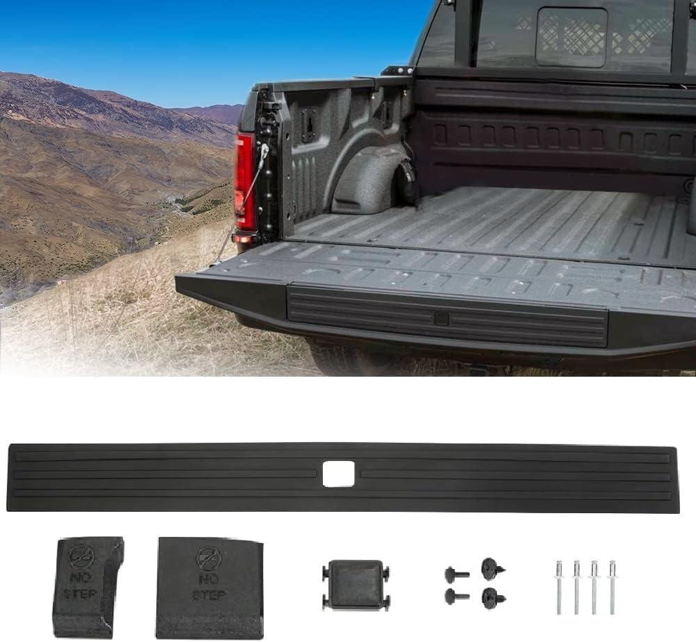 PIT66 Tailgate Molding Assembly, Compatible with 2015-2020 Ford F150 (NOT Fit Super Duty), Flexible Tailgate Cap Pad Molding Trim with Release Button,FL3Z-9940602-B, FL3Z9940602B