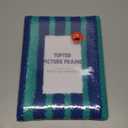 Tufted Picture Frame  Fits 4"×6" Photos Blue & Green 