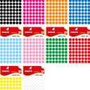 Dimatic Round Color Coding Labels Inch | 6,720 Circle Stickers | 10 Colors | Peel and Stick Dots | Office, School, Crafts & Inventory Organization