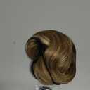 Blonde Clip in Hair Extensions - 14 Inch Wavy Synthetic Hair Extensions Clip ins (Color: Dark Blonde with Bleach Blonde Highlights)