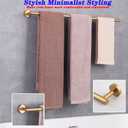 GERZWY Stainless Steel 33-Inch Bathroom Towel Bar Gold Towel Rack Wall Mounted Towel Rail Bath Towel Rod AG1101C85-BE
