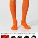 CS CELERSPORT 2/3 Pack Soccer Softball Baseball Socks for Youth Kids Adult Multi-Sport Compression Knee High Socks (Orange, L)