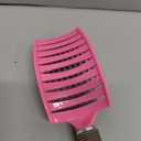 Bsisme Hair Brush, Curved Vented Brush for Faster Blow Drying, Professional Styling Hair Brushes for Women and Men, Paddle Detangling Brush for Wet Dry Curly Thick Straight Hair, Pink