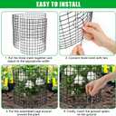 5 Pack Plant Protector from Animals, 17x14 inch Wire Plant Cages Mesh Plant Cage Garden Plant Protector, Sturdy Bunny Barricades Chicken Wire Cloche Plant Protectors for Keeping Bunny Animals Out