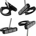 Mile High Life Mens Right Handed Golf Putter | Innovative Design w/Premium Grip & Enhanced Aim Line for Alignment | Optimized Value Putter Alternative to Major Brands, Shaft Length: 35 inches, Loft: 3 degrees, Anti-Slip Rubber Grip