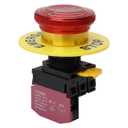 STARELO 22MM 1NC Red Mushroom Emergency Stop Metal Latching Push Button Switch Normally Closed Safety Stop Switch 10A 660V IP54LA36MA-01ZS.