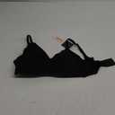 OEAK Womens Wireless Bras Comfortable Push Up Bra No Underwire Bra Full Support Lift Bralette Everyday Seamless Tshirt Bras (Medium, Black)