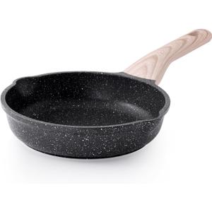 Kordisen Nonstick Frying Pan Skillet, 8 Inch Small Egg Omelet Pan, Healthy and Non Toxic, Induction Compatible, PFOA Free (Classic Granite)