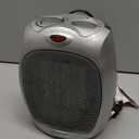 Amazon Basics Ceramic Space Heater, Portable Indoor Heating Solution, With Overheat and Tip-Over Protection, Thermostat, Non-Oscillating, 1500W, Fast Heating, 7.52"D x 6.34"W x 9.45"H, Silver