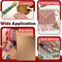 1216 Inch Macrame Board and Pins Kit, Double Sided Grids Handmade Braiding Macrame Board with Instructions - Perfect Macrame Tools and Supplies for Bracelet Creating, Knotting Creations