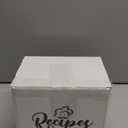 Brown Rustic Recipe Box with 100 Cards and Dividers | Rectangular Wooden Recipe Box | Flip Top Closure | 6x4.9x1.8 inches | Housewarming Gift