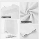 ATHMILE Womens Tops Trendy Long Sleeve Shirts for Women Loose Fit Dressy Casual Blouses Pleated Tunic Tops for Leggings (White, S)