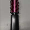 Youbella Cordless Hair Curling Iron Brush, Mini Travel Hot Straightener Comb, 3-in-1 Portable Wave Curling Wand, 1.5″ Ionic Heated Brush, USB Rechargeable Hair Curler, Gray – No Automatic Rotation