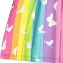 LQSZ Girls Outfit Summer Party Dress T-Shirt Skirts With Bag 3-Piece Set Back to School TuTu for Toddler Kids 4-12Years (Pink)