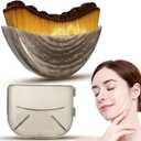 3 x Lymphatic Contour Face Brush - Our Contour Face Brush for Lymphatic Drainage is expertly Designed to Reduce Puffiness and Awaken Your skin's Natural Radiance (Coffee Brown)