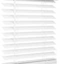 2 Inch Faux Wood Blind, 21" Wide x 60" Long, Window Blinds, Blinds & Shades, Blinds for Indoor Windows, Smooth, Bright White - 21" x 60",Bright White