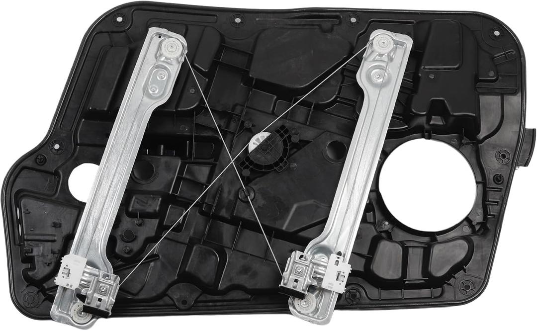 Dasbecan Front Left Driver Side Power Window Regulator with Panel Compatible with Hyundai Sonata 2011 2012 2013 2014 Sedan Replaces 752-928 82471-3Q000 Without Motor