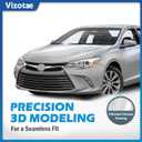 Headlights Assembly for 2015-2017 Toyota Camry Only 4-Door Sedan Halogen Headlamp Replacement, High/Low Beam W/Bulbs, Driver & Passenger Side