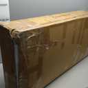 MIOCASA TV Stand Metal TV Table with Storage Steel 3 Door Locker Cabinet for Living Room (White)