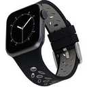 WITHit Black and Grey Silicone Sport Band designed for Apple Watch® 42mm (Series 10) & 38/40/41mm