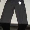 Yogipace,Belt Loops,Women's Petite/Regular/Tall Straight Leg Yoga Dress Pants, Black, Size M