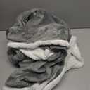 IFNOW Wearable Blanket Hoodie,Oversized Sherpa Hooded Blanket Sweatshirt with Eye Mask and Pocket,Cozy Flannel Blanket with Sleeves for Adult,Birthday Christmas Gifts for Women Mom Girlfriend,Grey