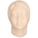 Injection Training Silicone Mannequin Head - Full Soft Silicone with Bones Inside Human Face Facial Skin Practice Model Training Practice for Micro-Plastic Suture Jewelry Display Makeup