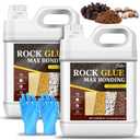 Rock Glue for Landscaping, 1 Gallon Strong Mulch Glue for Pea Gravel