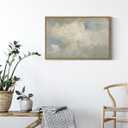 InSimSea Framed Canvas Wall Art Vintage Decor, Home Decor Classical Oil Paintings Sky Cloud Prints, Vintage Landscape Large Wall Art for Living Room Bedroom Bathroom Home Office Decor, 16"x24"