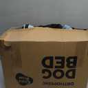 Washable Orthopedic Large Dog Bed - Dog Beds Large Sized Dogs with Removable Cover Waterproof Orthopedic XL Pet Bed with Bolster (Aqua Blue)