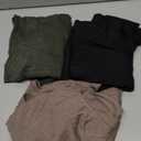 Oakgarden 3 Pack Women's Off Shoulder Tops Oversized Half Sleeve T Shirts Casual Loose Tees Summer Basic Tunic(Black, Army Green, Coffee,XXLarge)