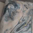 Washable Area Rug 5x7 - Artistic Style Modern Rug for Living Room Bedroom Dining Room, Soft Low Pile Machine Washable Carpet, Non Slip Non Shedding Area Rug - Blue/Gold, 5'x7'