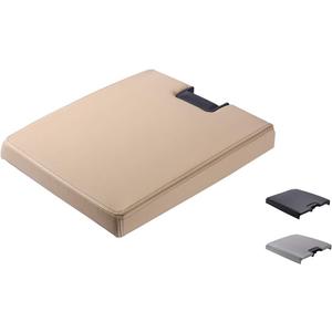 Center Console Lid Kit with Latch compatible with 2007-2013 Chevy Tahoe/Avalanche/2008-2014 Silverado/GMC Yukon(XL)/Sierra 1500/2500/3500 Center Console Cover Repair Kit OEM 20864151(Tan)