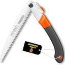 REXBETI Folding Saw, Heavy Duty 11 Inch Extra Long Blade Hand Saws for Wood Camping, Dry Wood Pruning Saws With Hard Teeth, Quality SK-5 Steel, Gifts for men