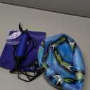 WTOPSBO Soccer Ball Glow in The Dark Blue, Glowing Soccer Ball Size 4/5 for Men Women Night Games, with Pump and Carry Bag