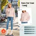 Fur Coats For Women, 2025 Plus Size Faux Fuzzy Jacket Fluffy Long Sleeve Winter Coat with Pockets. (Beige, XL)