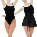 MANZI 3 Pairs Convertible Dance Tights for Women Transition Ballet Stockings (S)