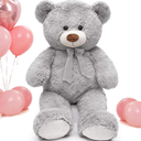 Teddy Bear Stuffed Animal 30 inch  Teddy Bear for Baby Shower Decor, Large Stuffed Bear Gifts for Girl Boy Women on Birthday Christmas,Grey