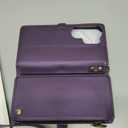 Defencase for Samsung Galaxy S26 Ultra Magnetic Wallet Case Compatible with Magsafe with RFID Blocking Zipper & Card Holder Women, PU Leather Detachable Phone Case for Galaxy S26 Ultra 6.9", Purple
