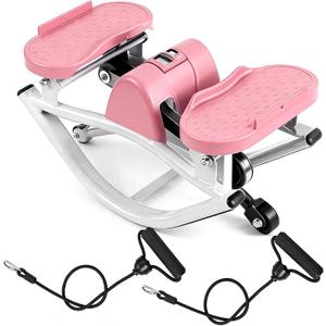 Rock Fitness Stepper for Exercise at Home, Motion Stair Stepper with Resistance Bands for Full Body Workout, Aerobic Workout Machine Fitness Equipment