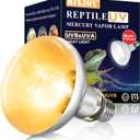 MIXJOY 100W Reptile Heat Lamp Bulb Full Spectrum UVA UVB Sun Light for Reptile and Amphibian Use
