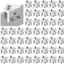 48PCS Standing Seam Roof Clamps, Metal Roof Fixing Clamps, Racking Bracket for Solar Panel Module Installation, Starlink Base, Heat Cable and Snow Guard Attachment