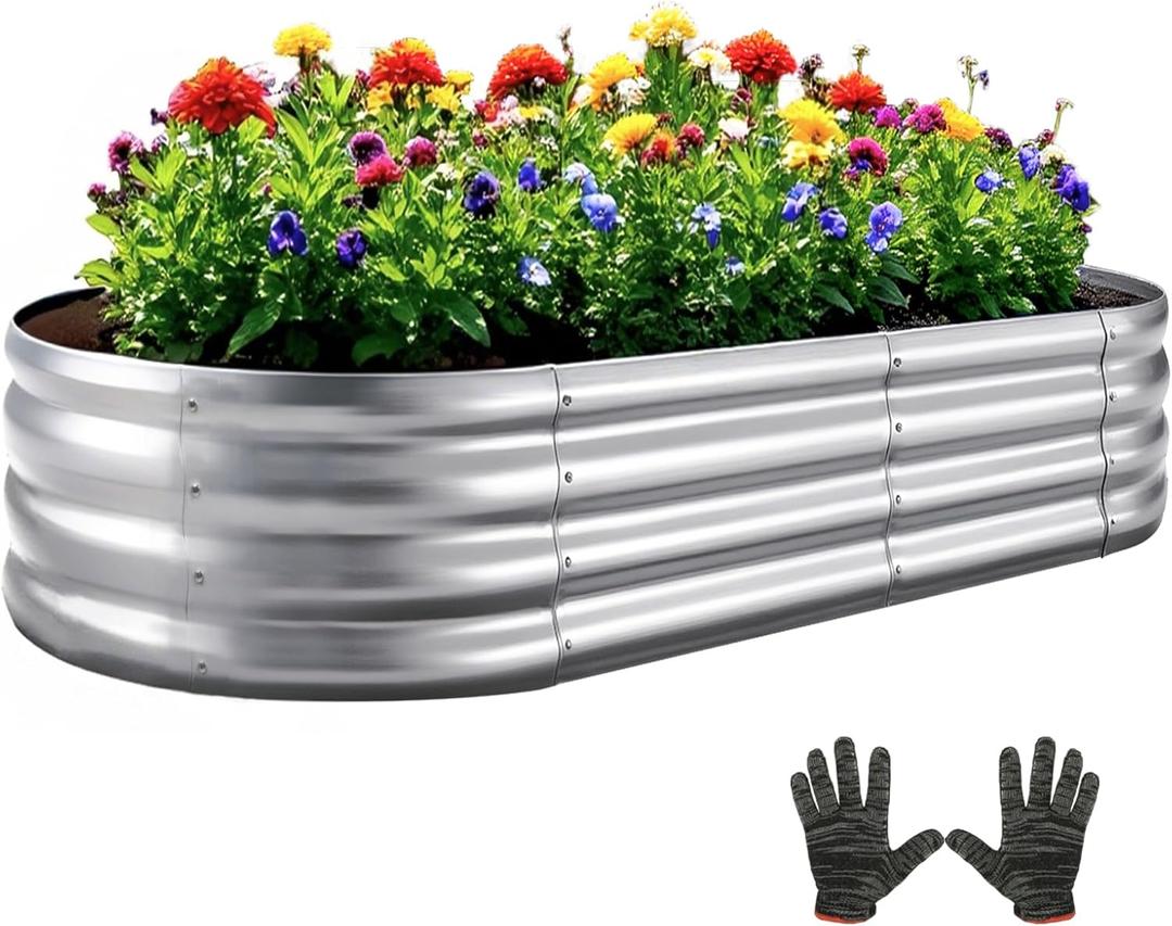 Galvanized Garden Bed kit for Vegetables/Herbs/Flowers 