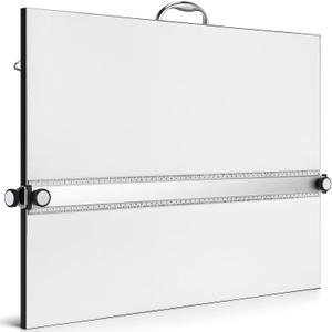 18" x 24" Portable Drafting Board Drawing Board for Artists Designers Easily Adjustable Drafting Table with Ruler and Parallel Motion Bar Architecture Tool for Drawing Sketching Painting
