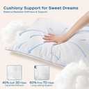 JOLLYVOGUE Pillows Queen Size Set of 2, Bed Pillow for Side, Back, and Stomach Sleepers, Down Alternative Filled Pillows, Luxury Hotel Quality and Machine Washable, 28" x 20", 2 Pack
