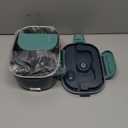 Electric Lunch Box Food Heater, 80W Portable Warmer for Car Truck Work with 304 Stainless Steel Container, 12V/24V/110V Green Heated Lunch Box Suitable for Ideal Driver/Work/Gift