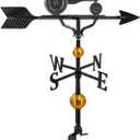 Montague Metal Products 32-Inch Deluxe Weathervane with Swedish Iron Tractor Ornament