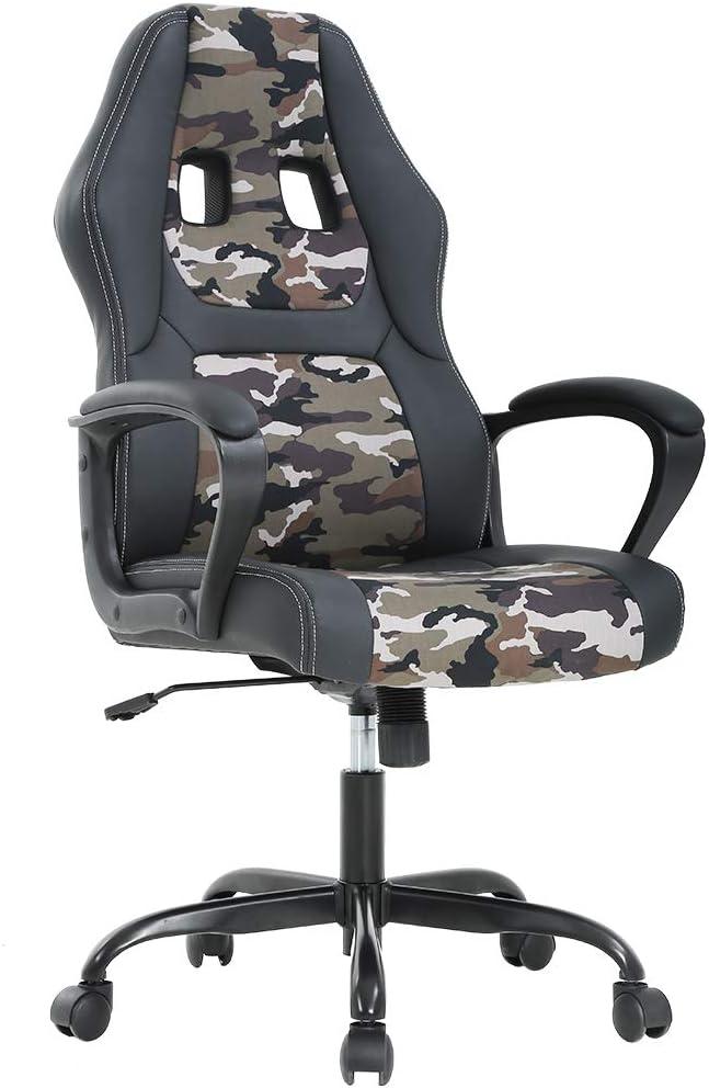 BestOffice Office Chair PC Gaming Chair Cheap Desk Chair Ergonomic PU Leather Executive Computer Chair Lumbar Support for Women, Men (Camo) BestOffice Office Chair PC Gaming Chair Cheap Desk Chair Ergonomic PU Leather Executive Computer Chair Lumbar Support for Women, Men (Camo)