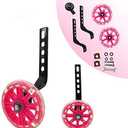 TRAINING WHEELS FLASH MUTE WHEEL BICYCLE STABILISER MOUNTED KIT COMPATIBLE FOR BIKES OF 12 14 16 18 20 INCH 1 PAIR